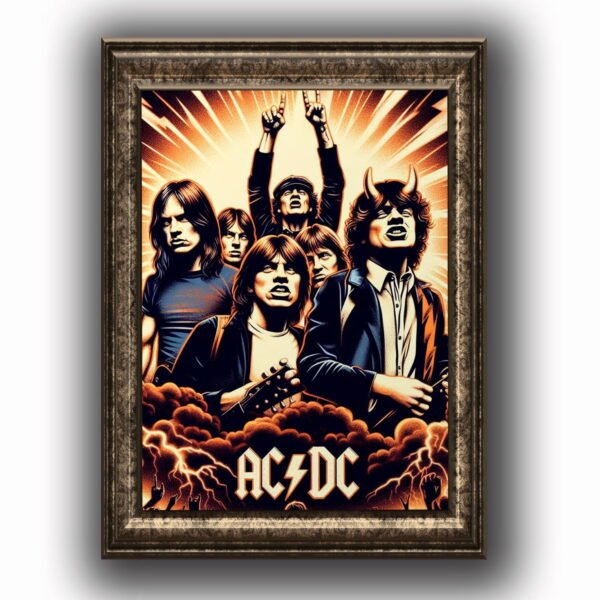 ACDC Posters decorativos, Posters Música, Historia Nuestra