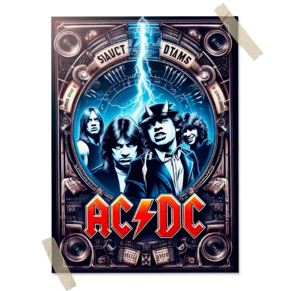 ACDC Posters decorativos, Posters Música, Historia Nuestra