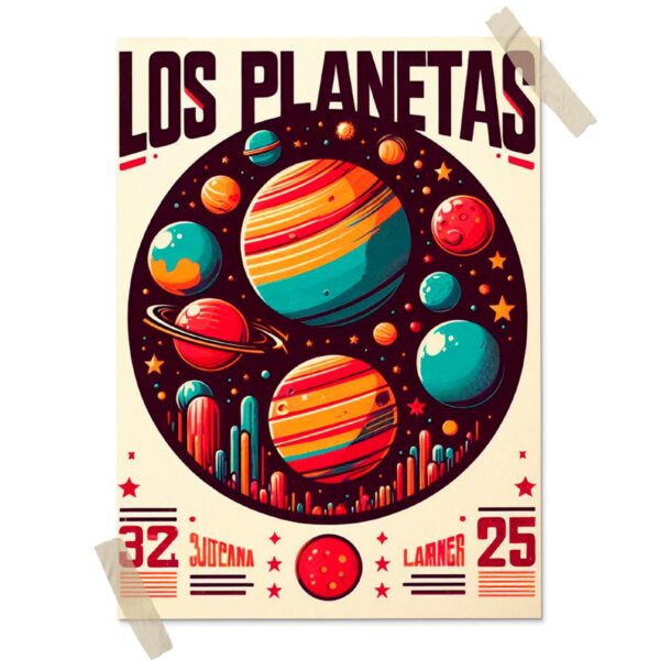 Los Planetas Posters decorativos, Posters Música, Historia Nuestra