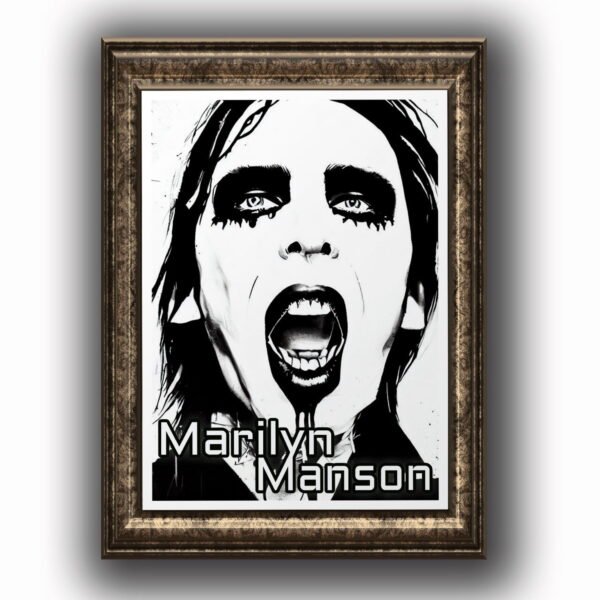 Marilyn Manson Posters decorativos, Posters Música, Historia Nuestra