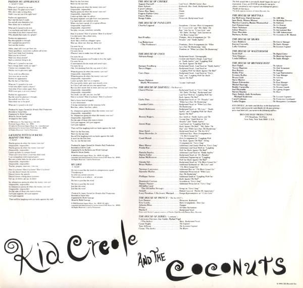 Kid Creole And The Coconuts Private Waters In The Great Divide-LP, Vinilos, Historia Nuestra