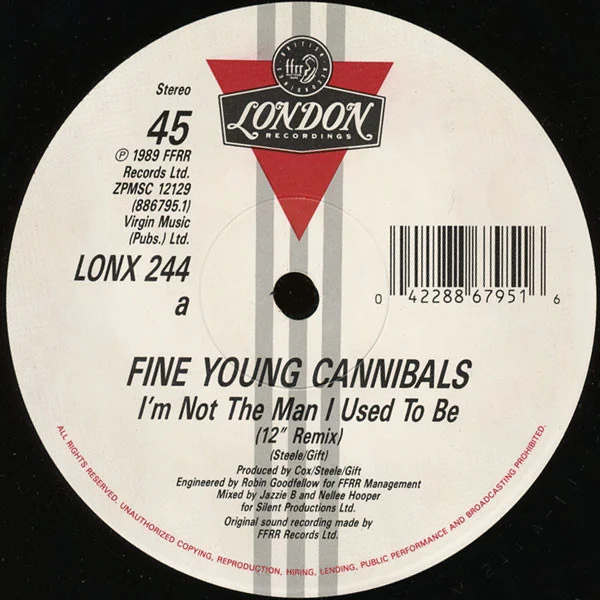 Fine Young Cannibals I'm Not The Man I Used To Be 12 inch, Vinilos, Historia Nuestra