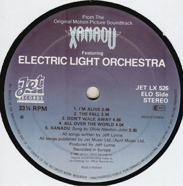 Electric Light Orchestra / Olivia Newton-John Xanadu (From The Original Motion Picture Soundtrack)-LP, Vinilos, Historia Nuestra