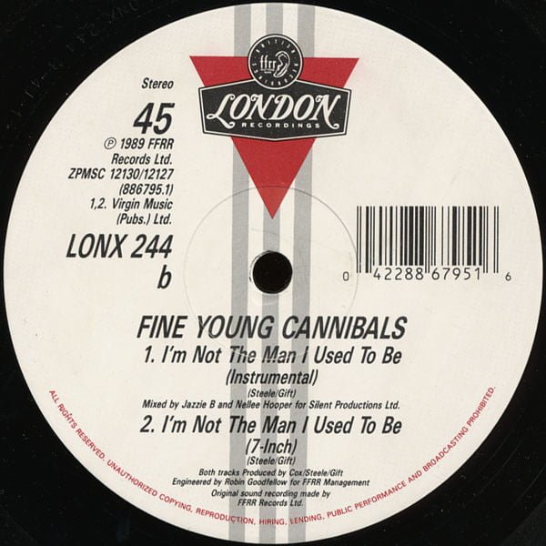Fine Young Cannibals I'm Not The Man I Used To Be 12 inch, Vinilos, Historia Nuestra