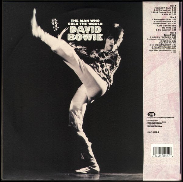 David Bowie The Man Who Sold The World Vinyl, Clear, LP, Limited Edition, Remastered, Vinyl, Clear, LP, Compilation, Reissue, Vinilos, Historia Nuestra