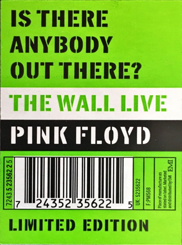 Pink Floyd Is There Anybody Out There? (The Wall Live 1980-81)-2xCD, CDs, Historia Nuestra