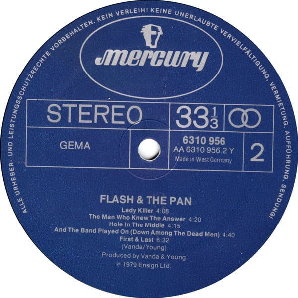 Flash & The Pan Flash & The Pan-LP, Vinilos, Historia Nuestra
