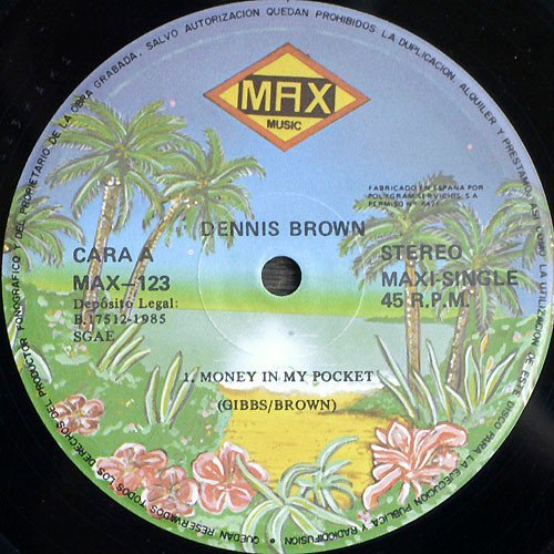 Dennis Brown Money In My Pocket 12 inch, Vinilos, Historia Nuestra