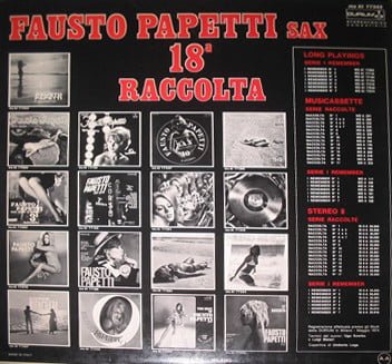 Fausto Papetti 18a Raccolta-LP, Vinilos, Historia Nuestra