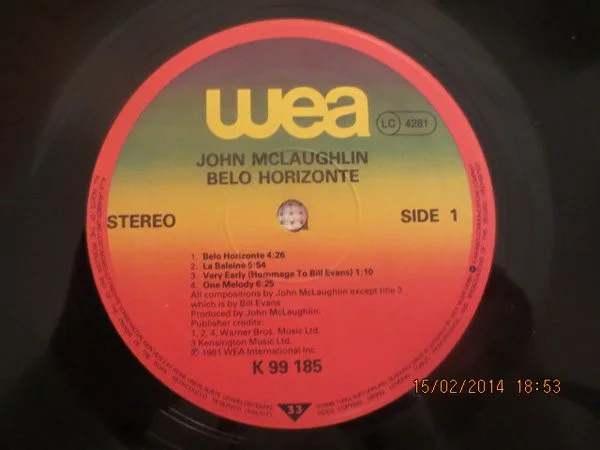 John McLaughlin Belo Horizonte-LP, Vinilos, Historia Nuestra