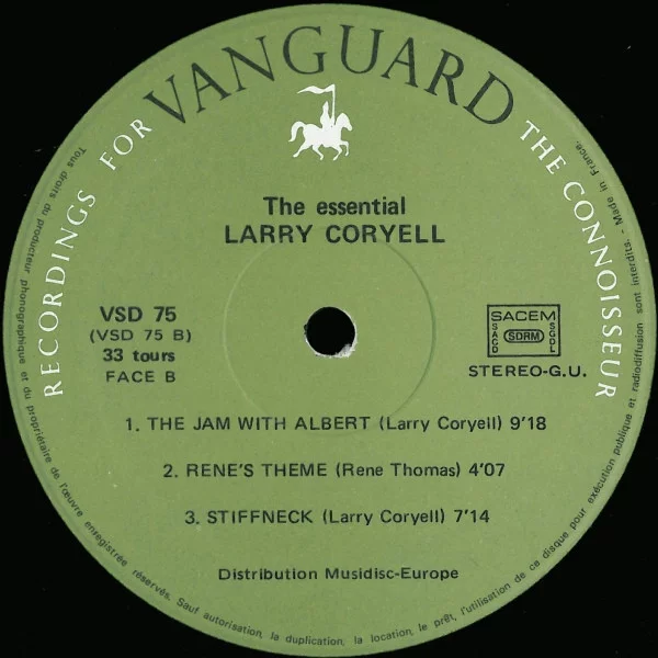 Larry Coryell The Essential LP, Vinilos, Historia Nuestra