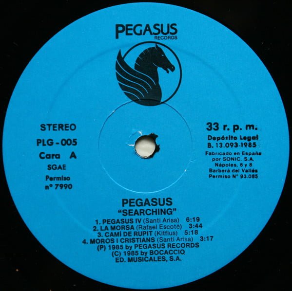 Pegasus (13) Searching LP, Vinilos, Historia Nuestra