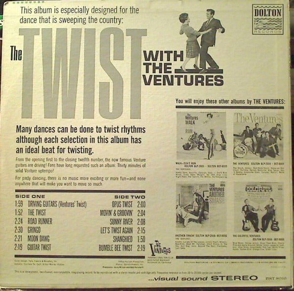 The Ventures Twist With The Ventures-LP, Vinilos, Historia Nuestra