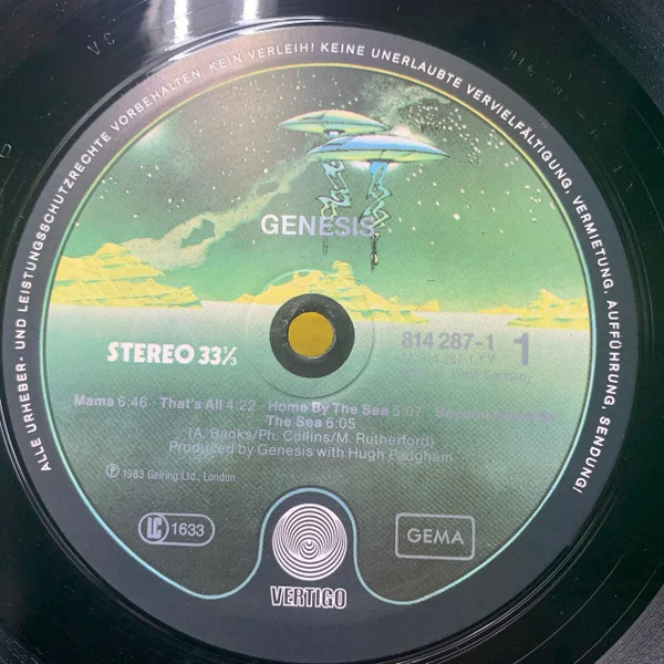 Genesis Genesis-LP, Vinilos, Historia Nuestra
