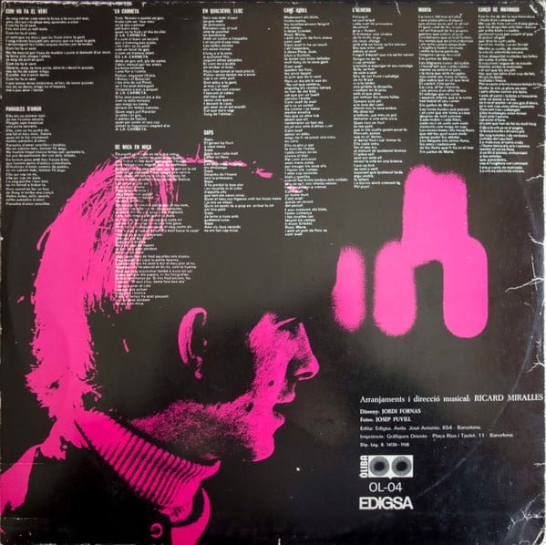 Joan Manuel Serrat Com Ho Fa El Vent-LP, Vinilos, Historia Nuestra