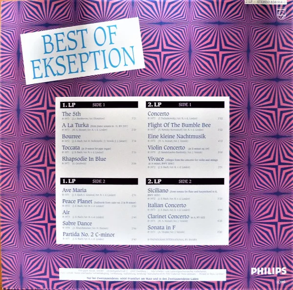 Ekseption Best Of Ekseption LP, Vinilos, Historia Nuestra