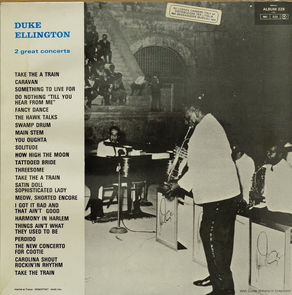 Duke Ellington 2 Great Concerts Vinyl, LP, Vinilos, Historia Nuestra