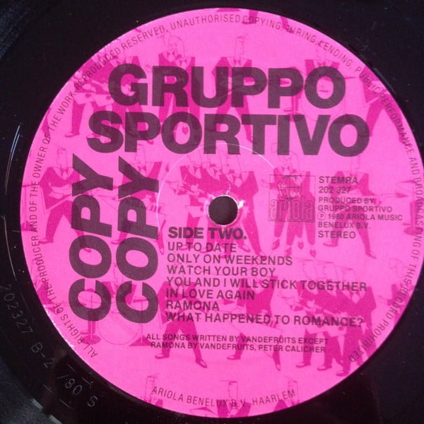 Gruppo Sportivo Copy Copy-LP, Vinilos, Historia Nuestra