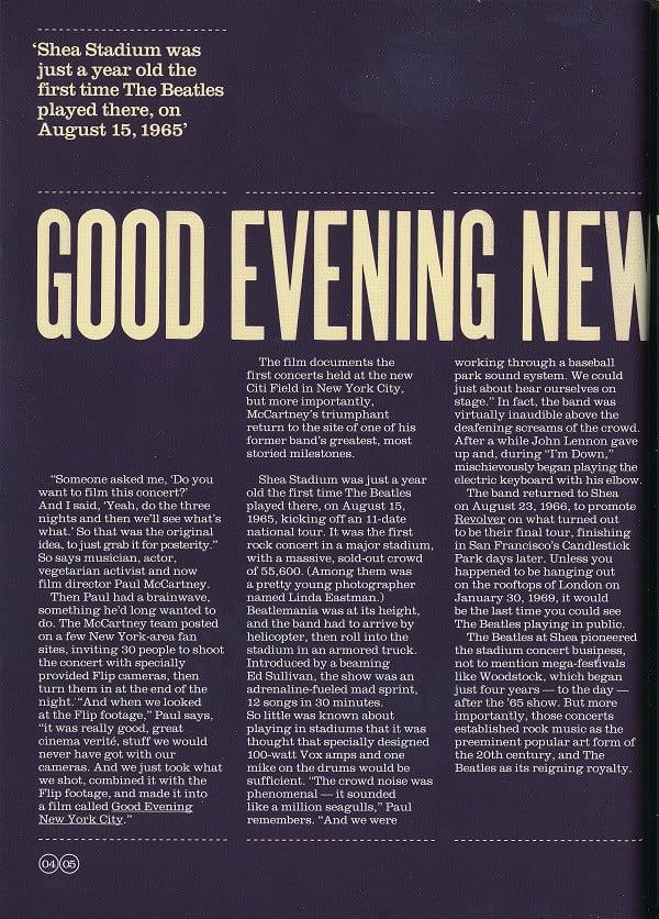 Paul McCartney Good Evening New York City-2xCD, CDs, Historia Nuestra