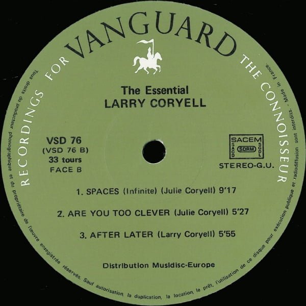 Larry Coryell The Essential LP, Vinilos, Historia Nuestra