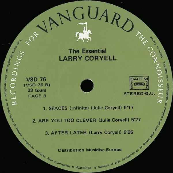 Larry Coryell The Essential LP, Vinilos, Historia Nuestra