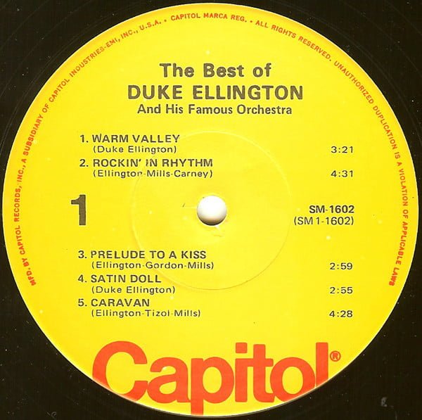 Duke Ellington And His Famous Orchestra* The Best Of Duke Ellington LP, Vinilos, Historia Nuestra