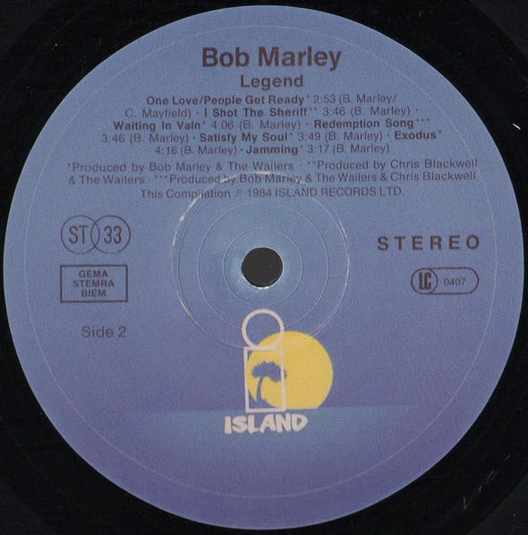 Bob Marley & The Wailers Legend - The Best Of Bob Marley And The Wailers-LP, Vinilos, Historia Nuestra