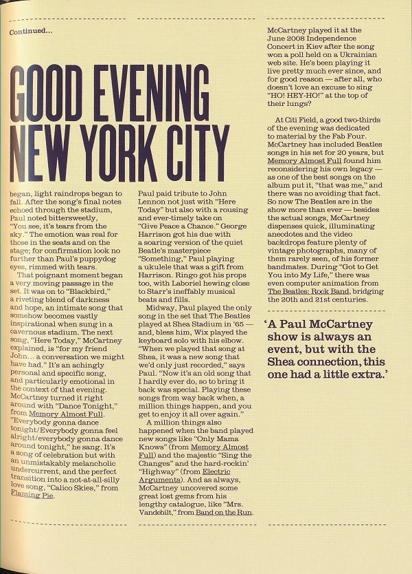 Paul McCartney Good Evening New York City-2xCD, CDs, Historia Nuestra