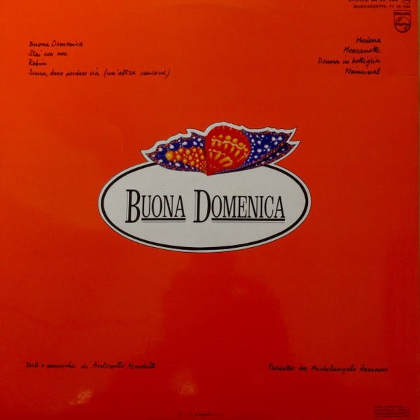 Antonello Venditti Buona Domenica Vinyl, Gatefold, LP, Vinilos, Historia Nuestra