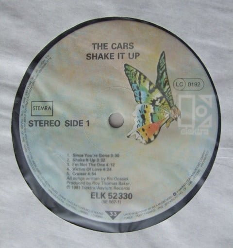 The Cars Shake It Up Vinyl, LP, Vinilos, Historia Nuestra