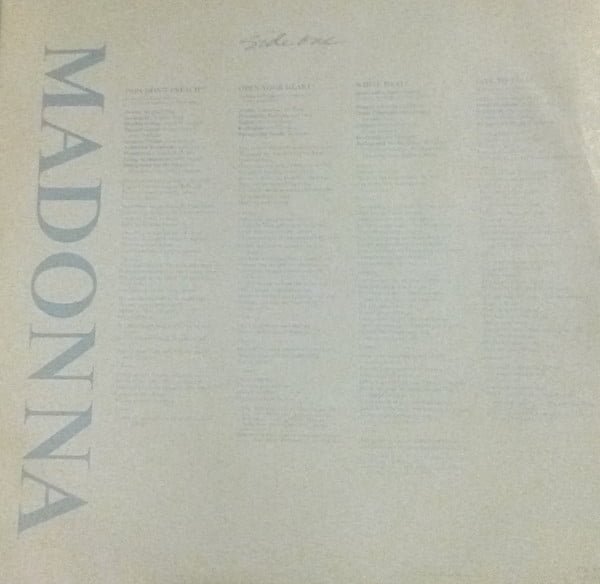 Madonna True Blue LP, Vinilos, Historia Nuestra