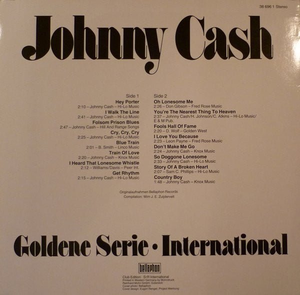 Johnny Cash Johnny Cash LP, Vinilos, Historia Nuestra