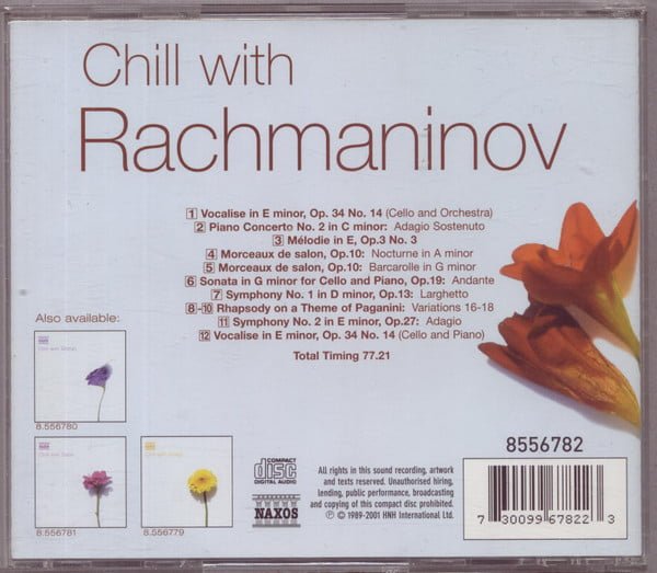 Rachmaninov* Chill With Rachmaninov-CD, CDs, Historia Nuestra