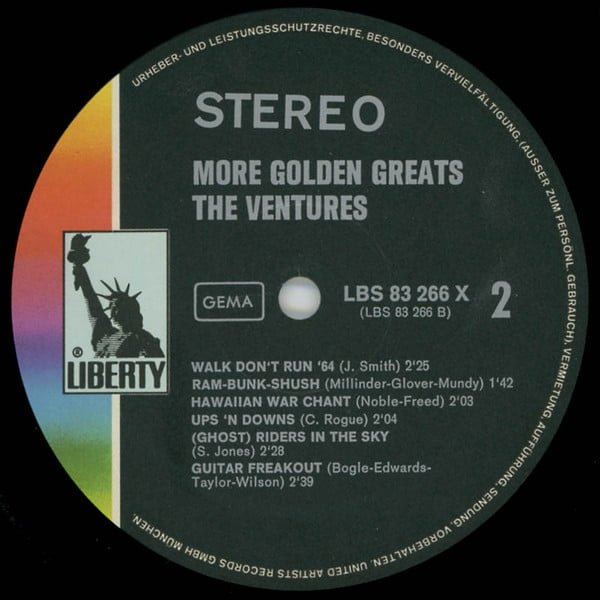 The Ventures More Golden Greats LP, Vinilos, Historia Nuestra