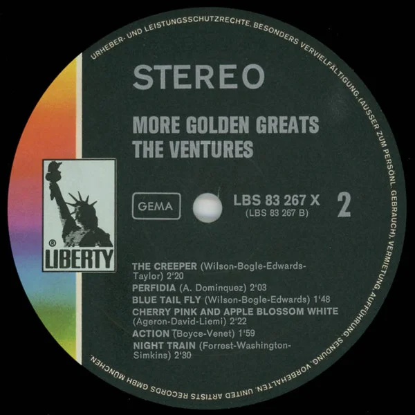 The Ventures More Golden Greats LP, Vinilos, Historia Nuestra