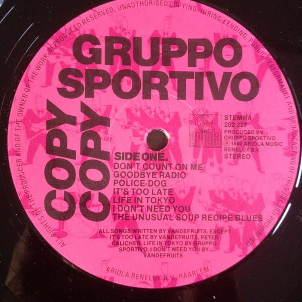 Gruppo Sportivo Copy Copy-LP, Vinilos, Historia Nuestra