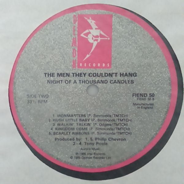 The Men They Couldn't Hang Night Of A Thousand Candles-LP, Vinilos, Historia Nuestra