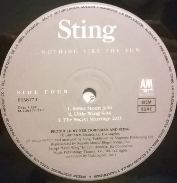 Sting ...Nothing Like The Sun-2xLP, Vinilos, Historia Nuestra
