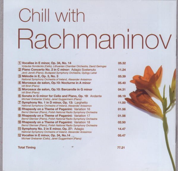 Rachmaninov* Chill With Rachmaninov-CD, CDs, Historia Nuestra