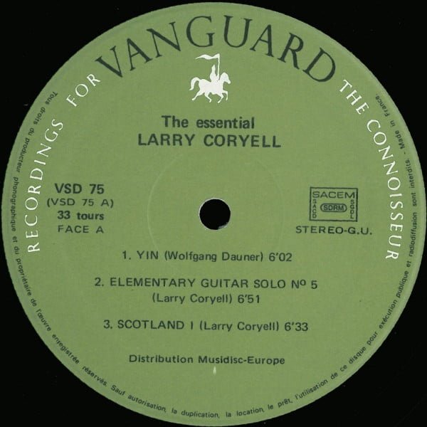 Larry Coryell The Essential LP, Vinilos, Historia Nuestra