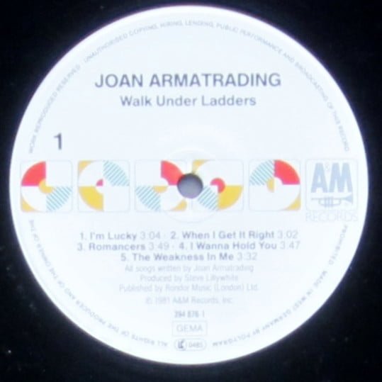 Joan Armatrading Walk Under Ladders Vinyl, LP, Reissue, Vinilos, Historia Nuestra