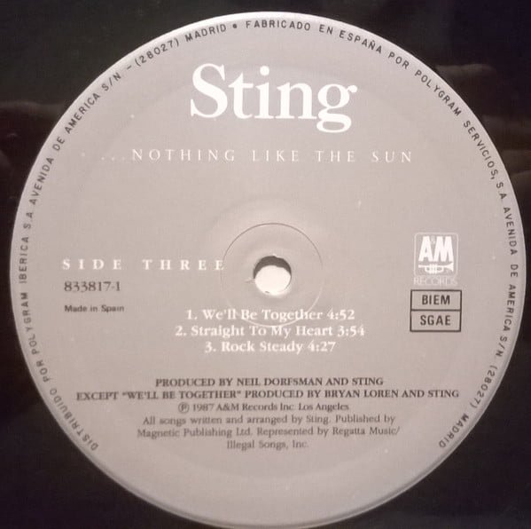 Sting ...Nothing Like The Sun-2xLP, Vinilos, Historia Nuestra