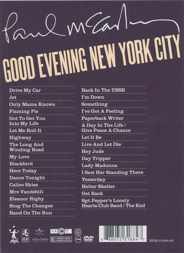 Paul McCartney Good Evening New York City-2xCD, CDs, Historia Nuestra