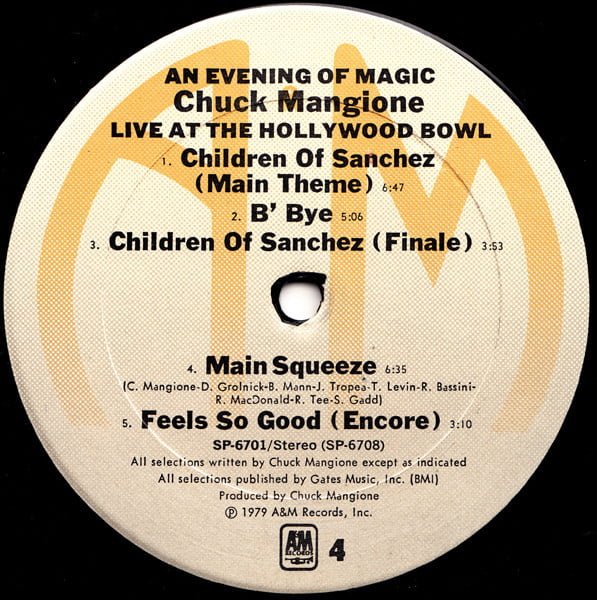 Chuck Mangione Live At The Hollywood Bowl (An Evening Of Magic) Vinyl, Santa Maria Pressing, Gatefold, LP, Stereo, Vinilos, Historia Nuestra