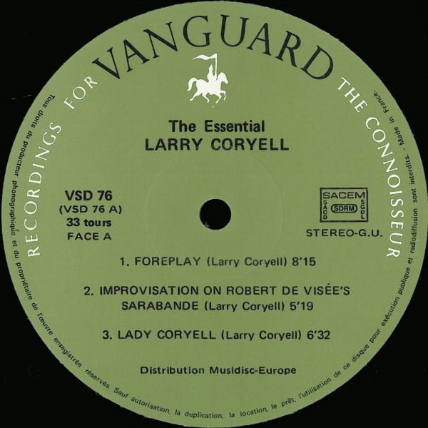 Larry Coryell The Essential LP, Vinilos, Historia Nuestra