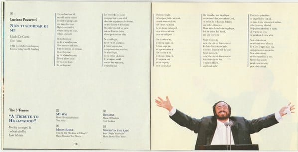 Tibor Rudas presents Carreras* - Domingo* - Pavarotti* With Mehta* The 3 Tenors In Concert 1994-CD, CDs, Historia Nuestra