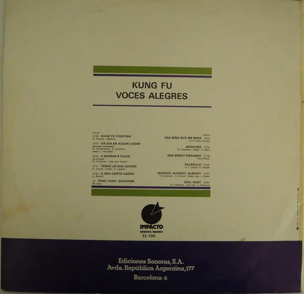 Voces Alegres Kung Fú LP, Vinilos, Historia Nuestra