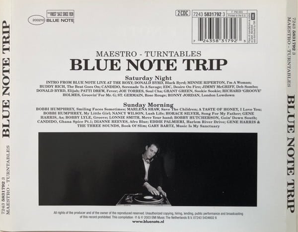 Maestro - Turntables* Blue Note Trip - Saturday Night / Sunday Morning CD, Mixed, Vinilos, Historia Nuestra