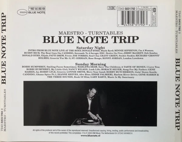 Maestro - Turntables* Blue Note Trip - Saturday Night / Sunday Morning CD, Mixed, CDs, Historia Nuestra