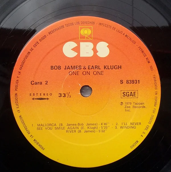 Bob James & Earl Klugh One On One LP, Vinilos, Historia Nuestra